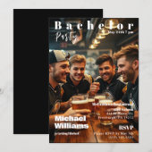 Bachelor Party Magazine Hoesje Kaart (Voorkant / Achterkant)