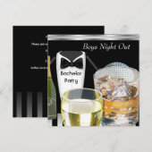 Bachelor Party Mannen jongens Night Out Drinken Tu Kaart (Voorkant / Achterkant)