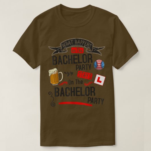 Bachelor Party Outfit Groom Getting Married & Groo T-shirt (Design voorkant)