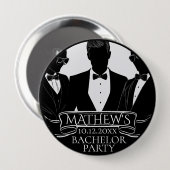 Bachelor Party Poker Chip Ronde Button 4,0 Cm (Voorkant /achterkant)