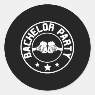 Bachelor Party Ronde Sticker