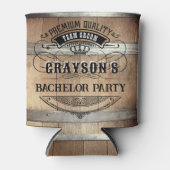 Bachelor Party Rustic Bourbon Barrel Koelbox Blikjeskoeler (Voorkant)