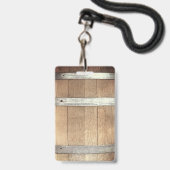 Bachelor Party Rustic VIP Pas Badge (Achterkant met lanyard)
