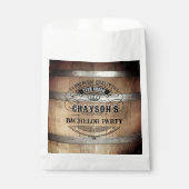Bachelor Party Rustic Whiskey Barrel Bedankzakje (Voorkant)