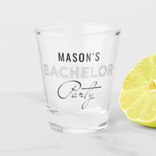 Bachelor Party Shot Glass Favors Glas