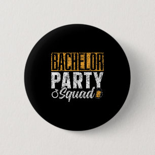 Bachelor Party Squad Bruid Bruidegom Team _1 Ronde Button 5,7 Cm