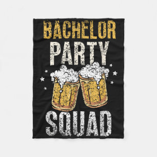 Bachelor Party Squad Bruid Bruidegom Team _4 Fleece Deken