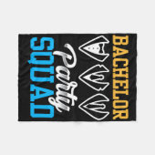 Bachelor Party Squad Bruid Team Bruidegom Fleece Deken (Voorkant (Horizontaal))