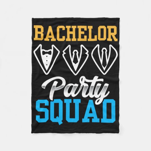 Bachelor Party Squad Bruid Team Bruidegom Fleece Deken (Voorkant)