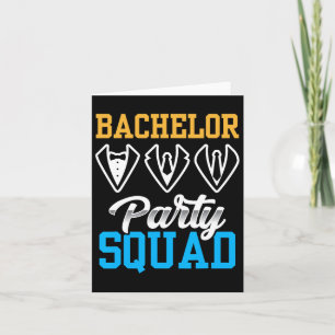 Bachelor Party Squad Bruid Team Groom 1 Kaart