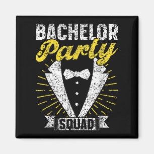 Bachelor Party Squad Groom Team Bruid Bachelor Magneet