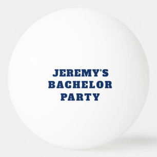 Bachelor Party Stag Party pong Ball Blue Hashtag