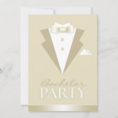 Bachelor Party Suit Flat Invitation (Devant)