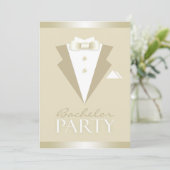 Bachelor Party Suit Flat Invitation (Debout devant)