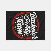 Bachelor Party Team Bruid Bruidegom _2 Fleece Deken (Voorkant (Horizontaal))