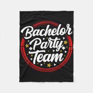 Bachelor Party Team Bruid Bruidegom _2 Fleece Deken