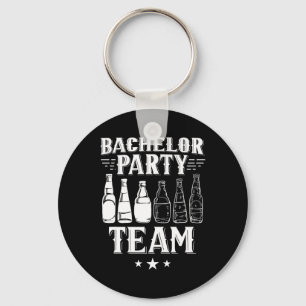 Bachelor Party Team Bruidegom Bruid 4 Sleutelhanger