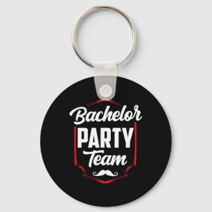 Bachelor Party Team Bruidegom Bruid Sleutelhanger