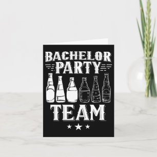 Bachelor Party Team Groom Bride 4 Kaart