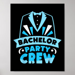 Bachelor Party-team Groom Bride Poster