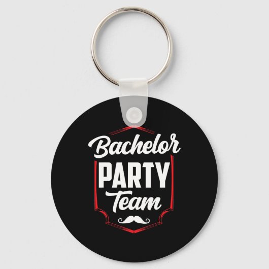 Bachelor Party Team Groom Bride Sleutelhanger (Voorkant)