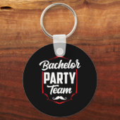 Bachelor Party Team Groom Bride Sleutelhanger (Voorkant)