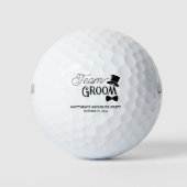 Bachelor Party Team Groom Wedding Favor Golfballen (Voorkant)