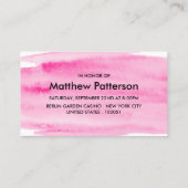 Bachelor Party Ticket waterverf-penseelbedekking (Achterkant)