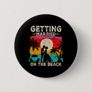 Bachelor Party Trouwen Op Het Strand Bruid Ronde Button 5,7 Cm