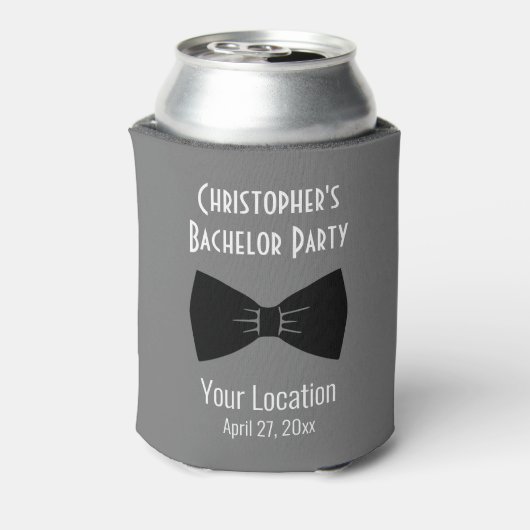Bachelor Party Tuxedo Bow Stropdas Weddenschap Blikjeskoeler (Blikje Achterkant)