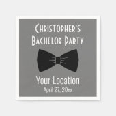 Bachelor Party Tuxedo Bow Stropdas Weddenschap Servet (Voorkant)