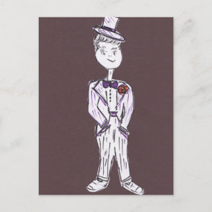 Bachelor Party Tuxedo Groom Briefkaart