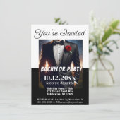 Bachelor Party Tuxedo Invitation (Debout devant)