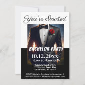 Bachelor Party Tuxedo Invitation (Devant)