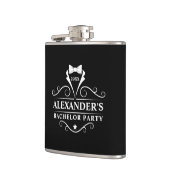 Bachelor Party Tuxedo Stropdas Black  Heupfles (Links)