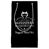 Bachelor Party Tuxedo Stropdas Hangover Black Klein Cadeauzakje (Voorkant)