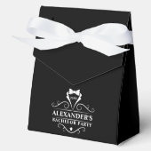 Bachelor Party Tuxedo Stropdas zwart-wit Bedankdoosjes (Voorkant)