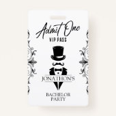Bachelor Party Tuxedo VIP Badge (Voorkant)