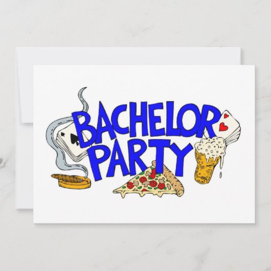 Bachelor Party-uitnodiging Kaart (Voorkant)