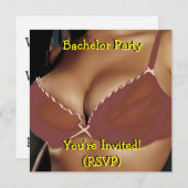 Bachelor Party-uitnodiging Kaart (Voorkant / Achterkant)