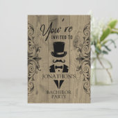 Bachelor Party Vintage Tuxedo Invitation (Debout devant)