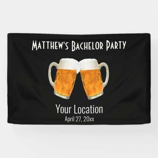Bachelor Party Weddenschappen Betere Beters Black Spandoek (Horizontaal)