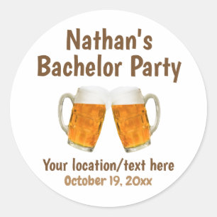 Bachelor Party Weddenschappen Ronde Sticker