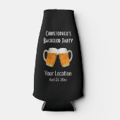 Bachelor Party Weddenschappen voor beierschaafjes Flesjeskoeler (Voorkant)