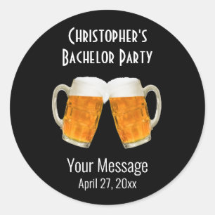 Bachelor Party Weddenschappen voor beierschaafjes Ronde Sticker
