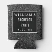 Bachelor Party Wedding for Modern Typografie Blikjeskoeler (Achterkant)