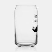 Bachelor Party Zwart Mustache Bruiloft Favor Bier Blikvorm Glas (Rechts)