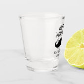 Bachelor Party Zwarte snor bruiloft gunst Shot Glas (Links)