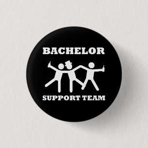 Bachelor Support Team Ronde Button 3,2 Cm
