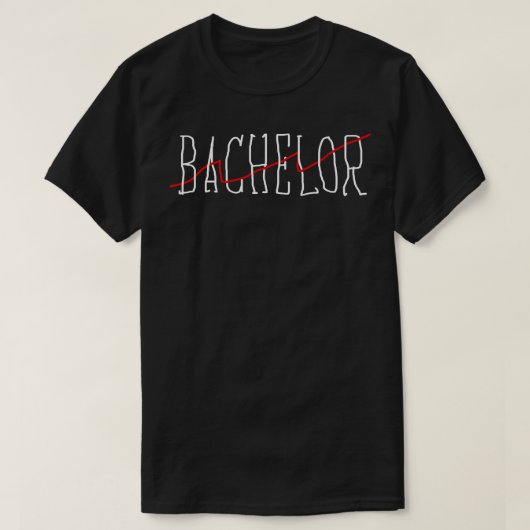 Bachelor T-shirt (Design voorkant)